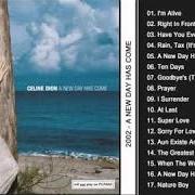 Il testo I'M ALIVE di CELINE DION è presente anche nell'album A new day has come (2002)