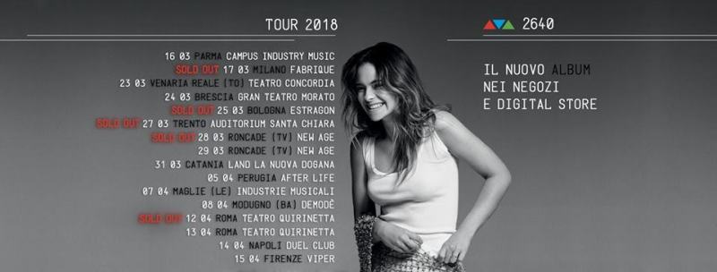Francesca Michielin: tour 2018 a gonfie vele