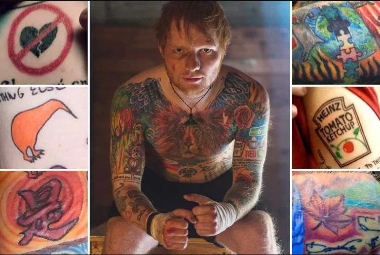 Ed Sheeran e il ketchup: un amore tatuato sulla pelle