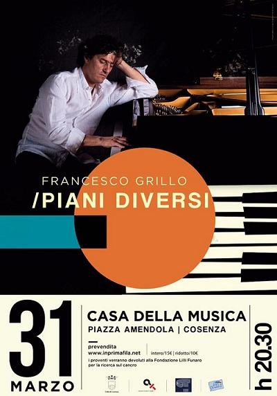 Piani diversi, il concerto di Francesco Grillo